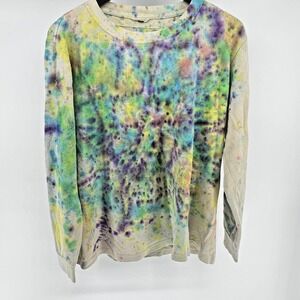 Ornament‎ Garments Durable Hemp Tie Dye Women's Sweater Size M